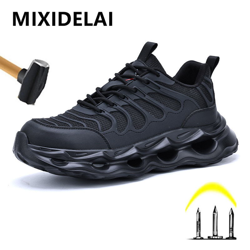 Mens Fashion Trainers - Fashion Sneakers Safety Shoes Men Lightweight