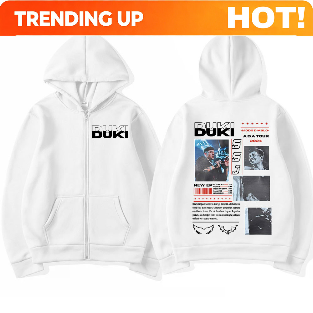 Rapper Duki ADA Tour 2024 Zip  - Mens Fashion Zip Up Hoodies 评论和价格