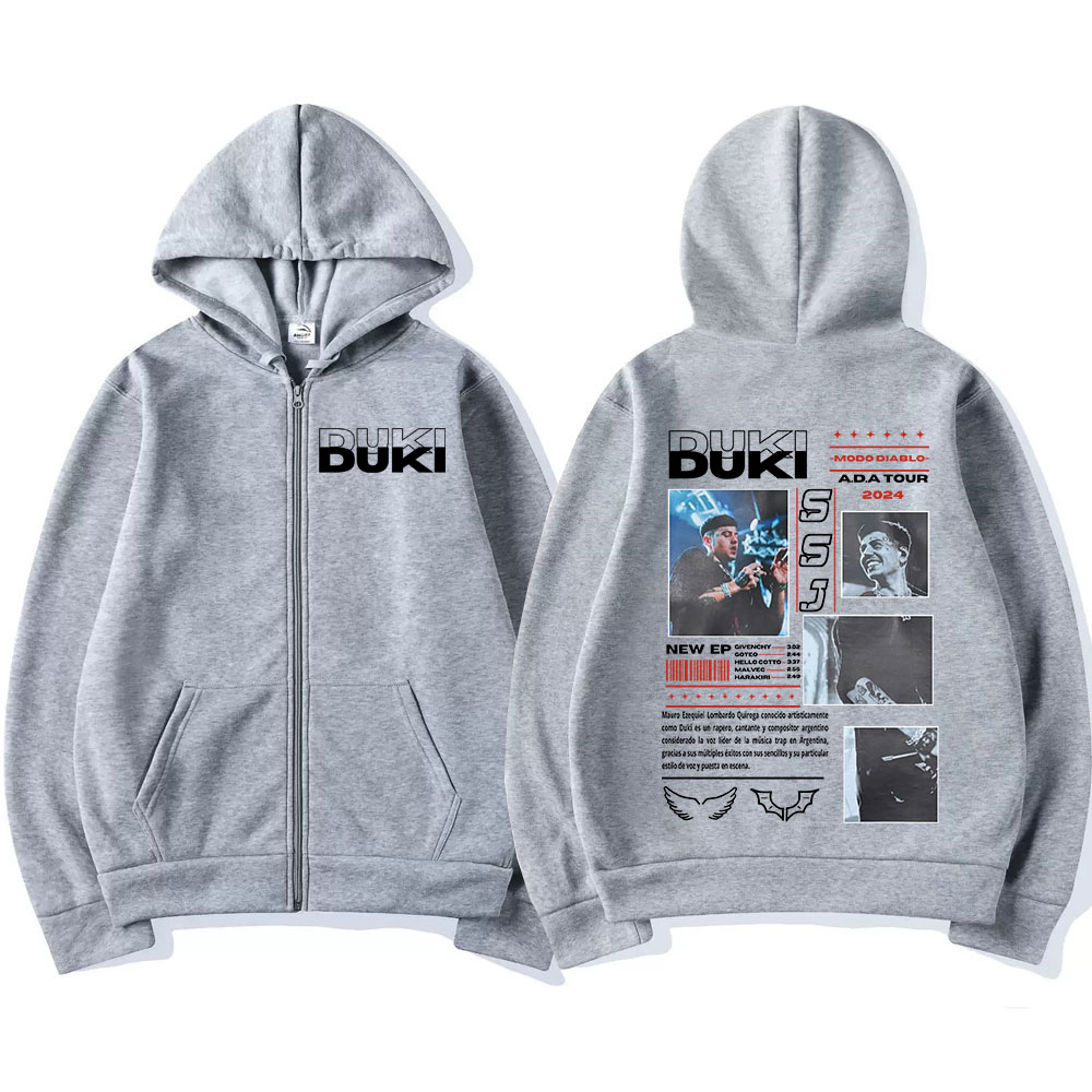 Rapper Duki ADA Tour 2024 Zip  - Mens Fashion Zip Up Hoodies 评论和价格