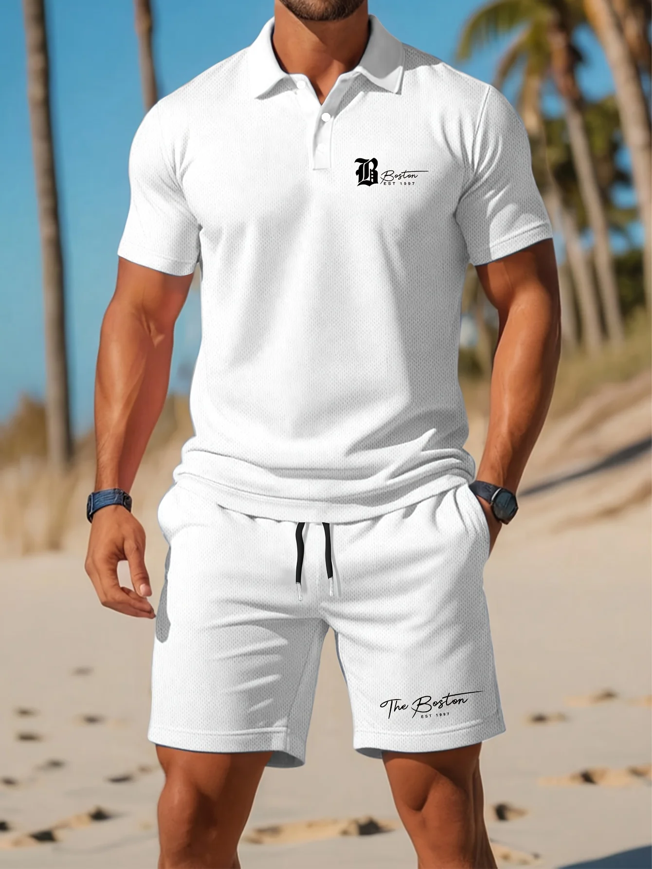 Summer New Men's Polo Shirt Se - Mens Fashion Clothes 评论和价格