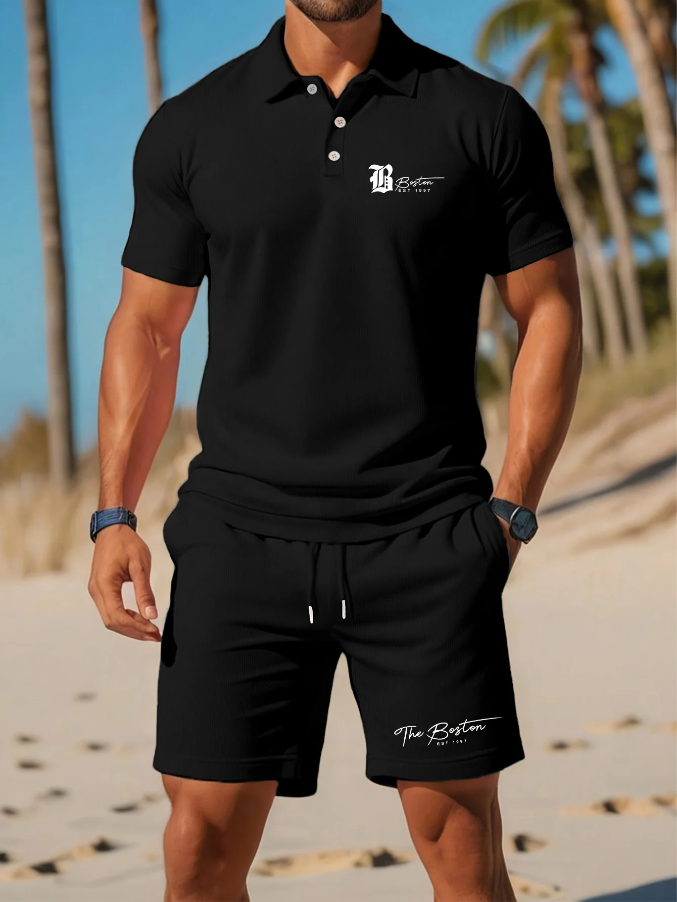 Summer New Men's Polo Shirt Se - Mens Fashion Clothes 评论和价格