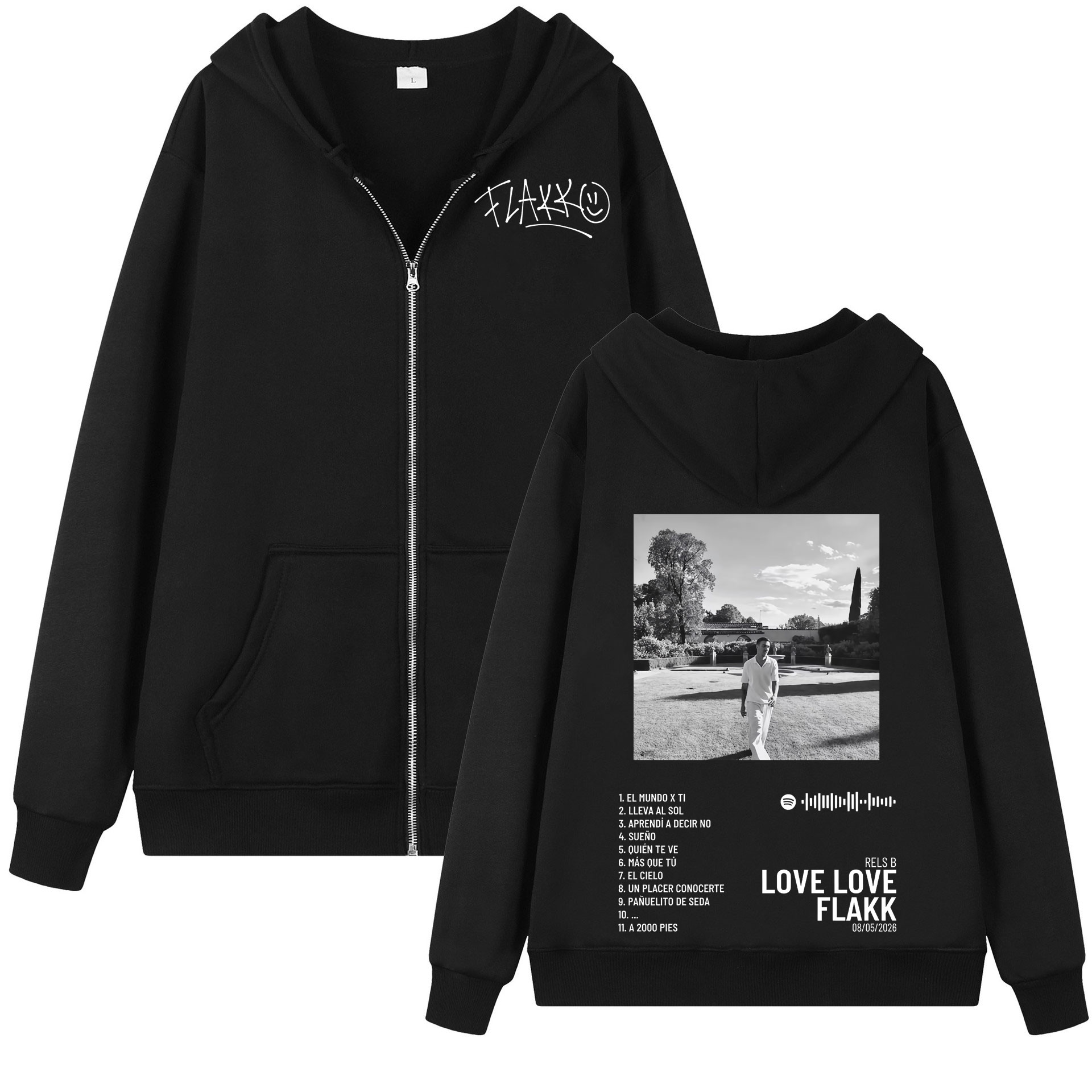 Rapper Rels B Love Love Flakk  - Mens Fashion Zip Up Hoodies 评论和价格