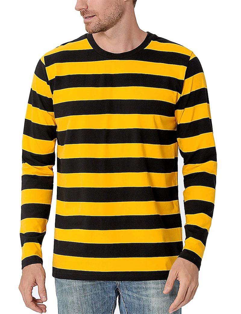 Contrast Stripe 3D Print Men L - Mens Fashion Clothes 评论和价格