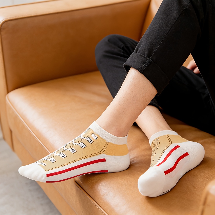 5 Pairs Men Summer Thin Cotton - Socks Ankle Men 评论和价格