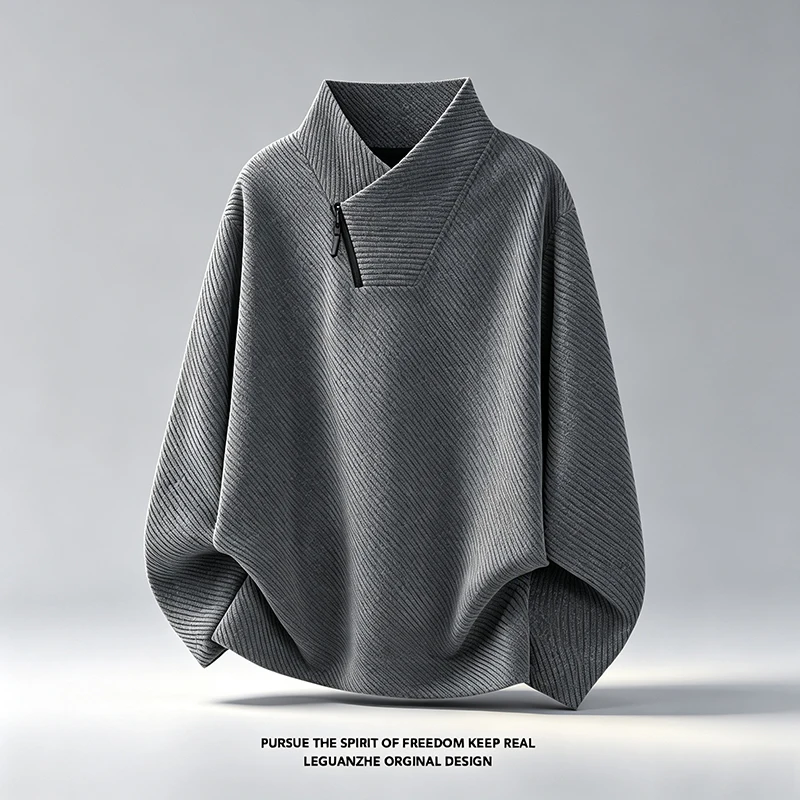 Mens Asymmetric Zip Stand Coll - Mens Fashion Summer 评论和价格