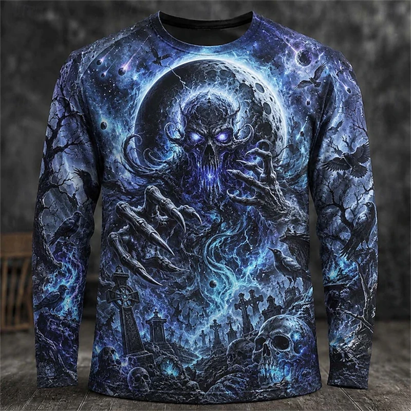 2026 New Men's Halloween-Theme - Men'S Fashion T Shirts 评论和价格