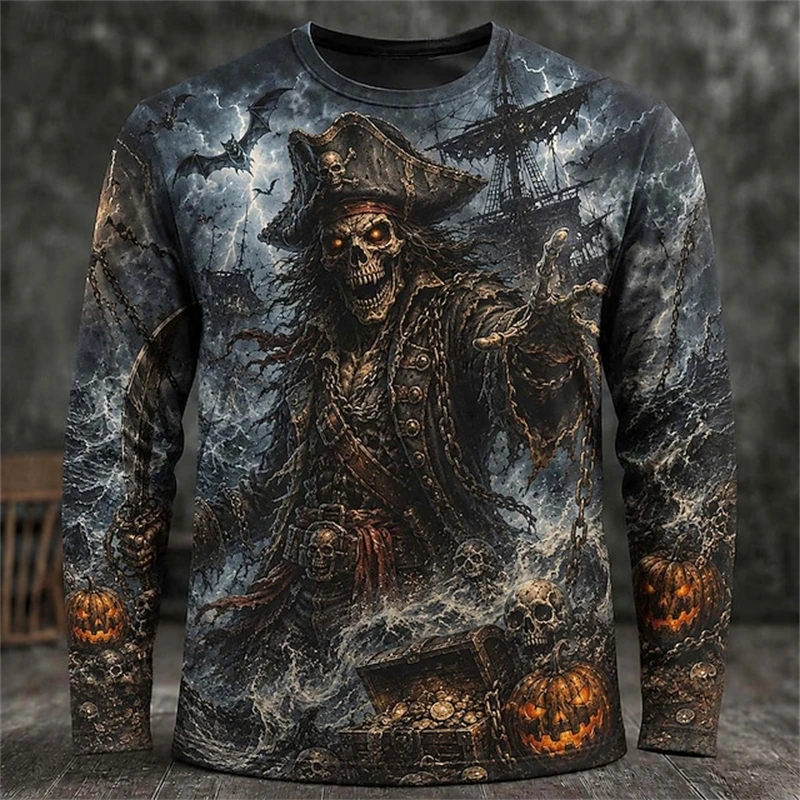 2026 New Men's Halloween-Theme - Men'S Fashion T Shirts 评论和价格